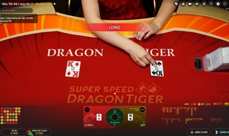 Bàn cược Dragon Tiger Tại M8Win