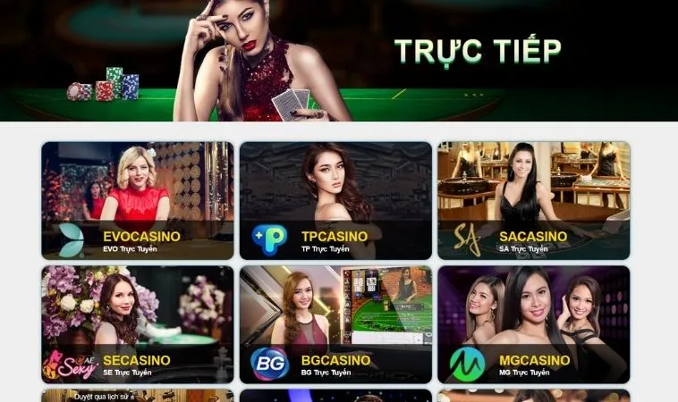 Sảnh Casino Online M8WIN sở hữu dàn dealer xinh đẹp