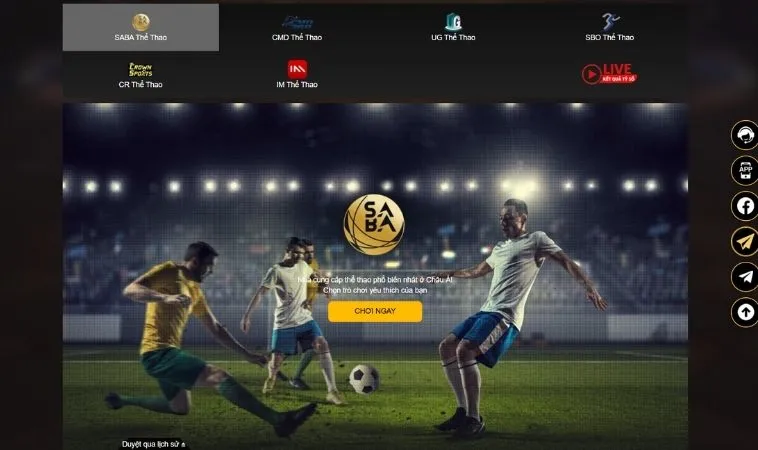 Giao diện sảnh thể thao M8WIN thiết kế đẹp, chuyên nghiệp